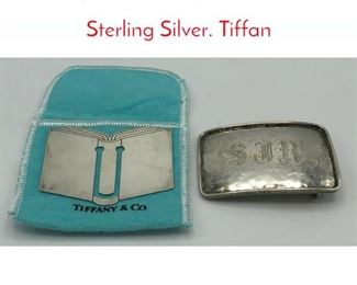 Lot 81 2pc CARTIER, TIFFANY  CO Sterling Silver. Tiffan