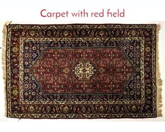 Lot 152 32 x56 Handmade Oriental Carpet with red field