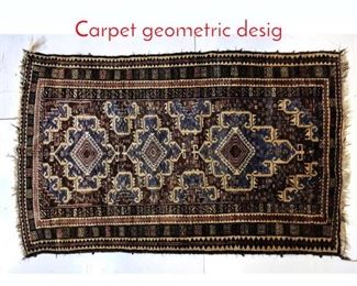 Lot 157 68x310 Handmade Oriental Carpet geometric desig