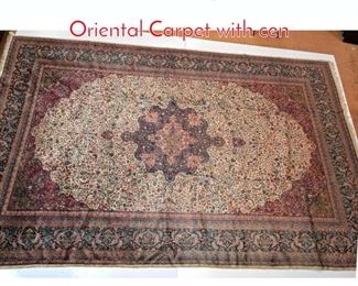 Lot 161 104x16 Vintage Handmade Oriental Carpet with cen