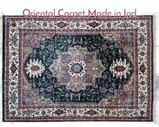 Lot 162 104x8 Green Handmade Oriental Carpet Made in Ind