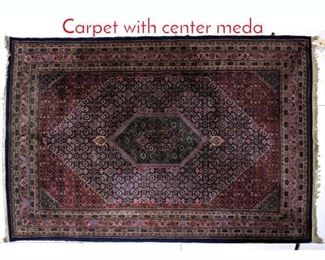 Lot 165 94x61 Handmade Oriental Carpet with center meda