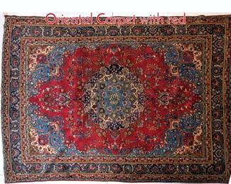 Lot 170 11x7 Persian Handmade Oriental Carpet with red 