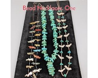 Lot 71 3pc American Indian Turquoise Bead Necklaces. One