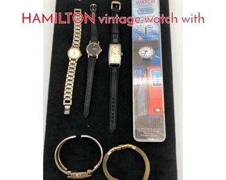 Lot 93 6pc Ladies Watch Lot. HAMILTON vintage watch with