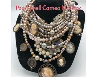 Lot 100 2pc EXTASIA Multistrand Pearl Shell Cameo Necklac