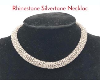 Lot 138 CINER Vintage Clear Rhinestone Silvertone Necklac