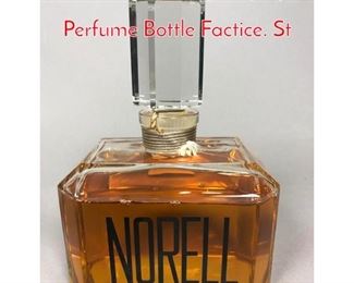 Lot 391 NORELL Lg Display Size Perfume Bottle Factice. St