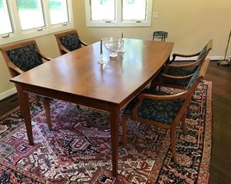 Gorgeous dining room table by renown woodworker Jeff Koopus Measures 48 1/2" W , 85" L