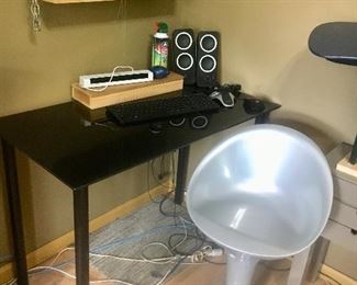 IKEA Table Desk and egg chair