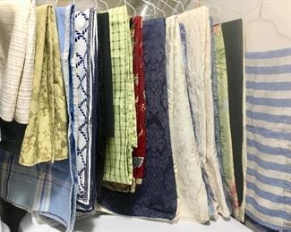 Various table cloths