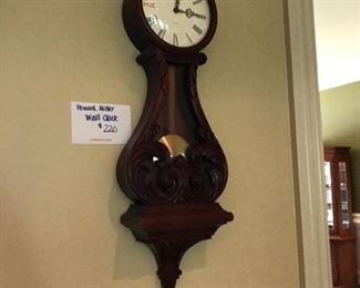 Howard Miller mahogany wall clock