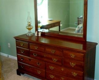 Jamestown Sterling cherry dresser to bedroom suite.