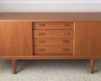 Clausen + Son teak Sideboard 64W x 29H x 18D