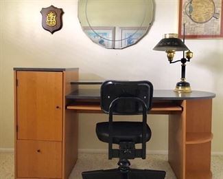 Desk w/ Task Chair on Castors