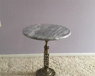 Marble Top Accent Table