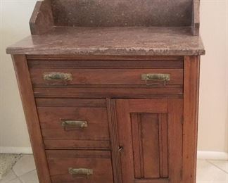 Antique Marble Top Wash Stand