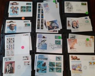 Stamps, fdcs