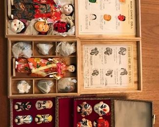 Japanese dolls, miniatures 