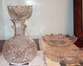 Fabulous Cut Crystal some from Estate of Ann Miller