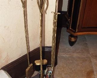 Fun & Collectible MacKenzie Childs Fireplace Set