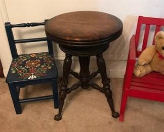 Child's Chairs & Stool https://ctbids.com/#!/description/share/162835