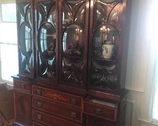 Very High End Bubble Glass Breakfront, Gorgeous a must see!