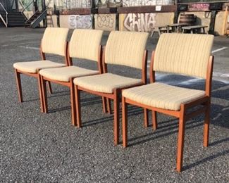 Teak dining chairs
