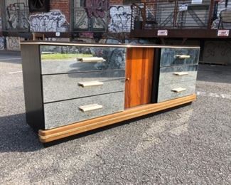 Mirrored dresser/credenza. 1970s