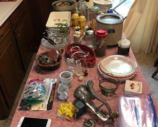 Items from Antique Meat Grinder to Vintage Pie Plates and More!