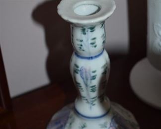 Collectible Blue Delft Candle Stick