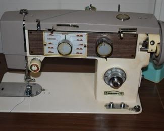 Vintage Cain-Sloan Company Sewing Machine with Cabinet
