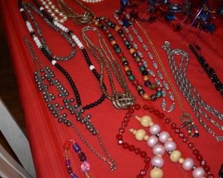 The pictures of Jewelry in this Estate represent just a sampling of the Hundreds of pieces of Quality Vintage Jewelry here. Many Sterling Pieces as well. Whatever you see here, there is MUCH MUCH MORE!!!!