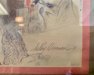 2. Leroy Neiman Polo Lounge Poster Signed from Hammer Galleries (40" x 18")
