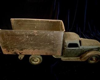 8. Antique Toy Metal Truck (22" x 7")