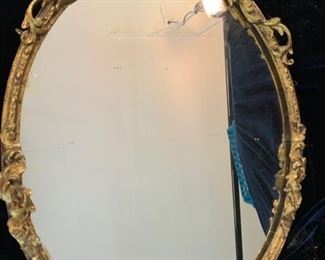 13. Mirror w/ Gilt Carved Frame (29" x 22")