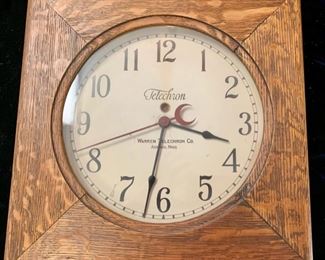 30. Vintage Telechron Ashland Mass. Wall Clock (16" x 16") 12217
