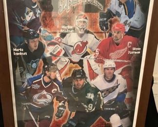 45. NHL Superstars Framed Poster