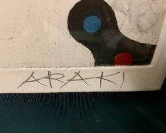 52a. Signed Lithograph by Araki 80/120 (27" x 32")
