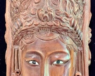 68. Wood Carved Mask (7" x 11")