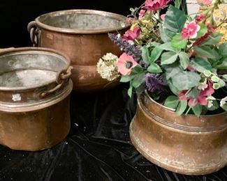 Collection of Copper Pots