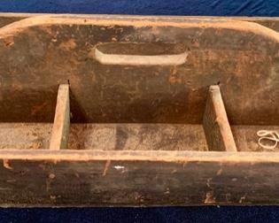 Vintage Wood Carpenter Tool Box