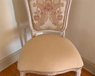 1. 11 French Provincial Upholstered Dining Side Chairs (21'' x 18'' x 38'')
