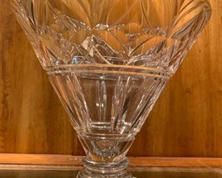 34. Stuart Cut Crystal Pedestal Bowl (7'')