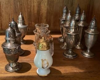 40. Collection of Sterling Silver Salt & Pepper Shakers