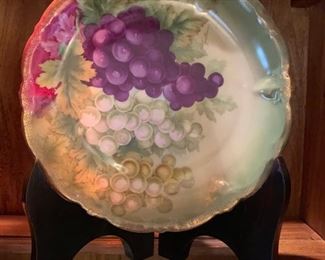 43. Limoge Platter w/ Pastel Floral Motif (12'')