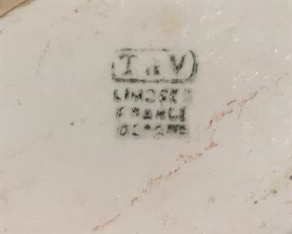 43. Limoge Platter w/ Pastel Floral Motif (12'')
