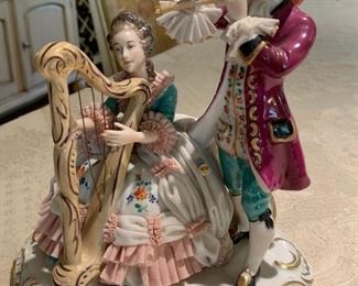 42. Dresden Porcelain Musical Figurines