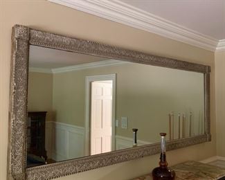 57. Antique Mirror w/ Carved Frame (88'' x 34'')