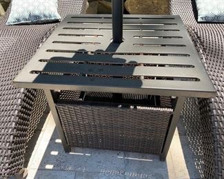 86. All Weather Wicker Side Table
